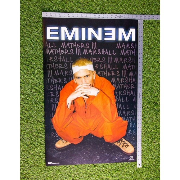 Slim Shady EMINEM 2000 Jail Poster Black Board Funky #6545 RARE Vintage Y2K NOS - Picture 8 of 8